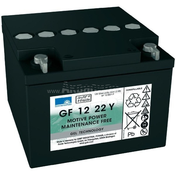 Гелевый аккумулятор Sonnenschein GF 12 022 Y F (12В 22Ач) | Тяговые аккумуляторы для поломоечных и подметальных машин