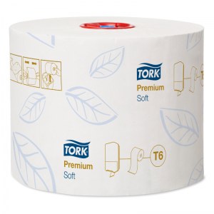 Tork Premium T6 Туалетная бумага в миди-рулонах