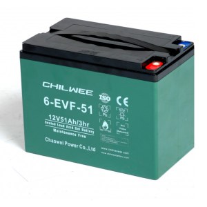 Гелевый аккумулятор CHILWEE 6-EVF-52 12В 52Ач