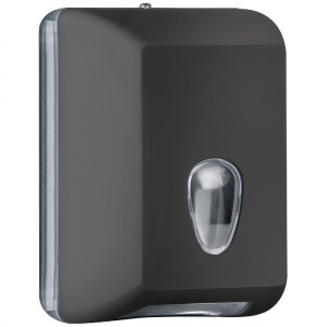 NOFER BLACK Диспенсер листовой туалетной бумаги (чёрный)