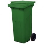 Зеленый мусорный контейнер МКТ 120 литров
