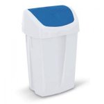 Euromop Пластиковая корзина для мусора с плавающей крышкой LEONARDO (BINNY) 15 л